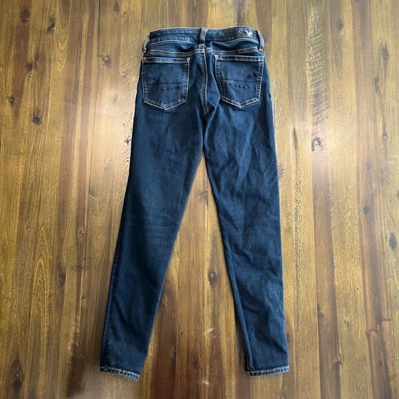 American Eagle Outfitters Jegging Dark Wash Jeans, Women's Size 0 - Picture 3 of 8